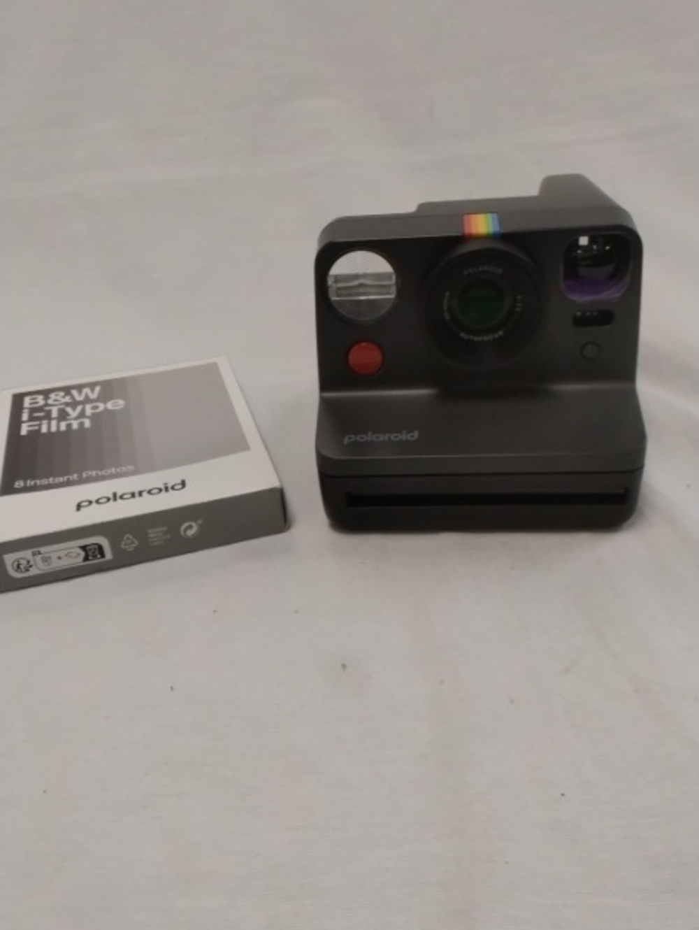 Polaroid Gen 2 Instant Camera in Charcoal Gray with Rainbow Accent